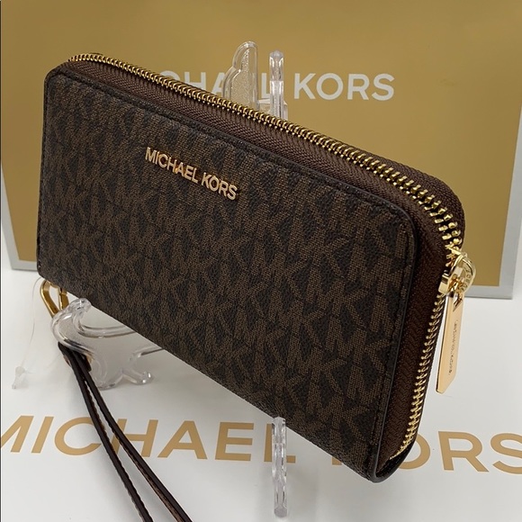 Michael Kors Jet Set Travel Phone Wallet Wristlet - Picture 12 of 16